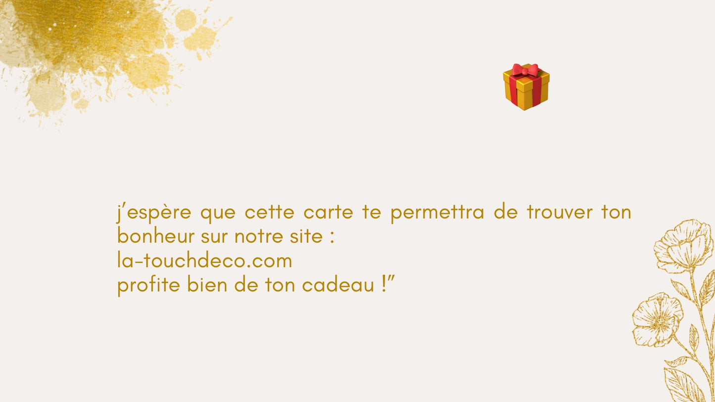 Carte cadeau